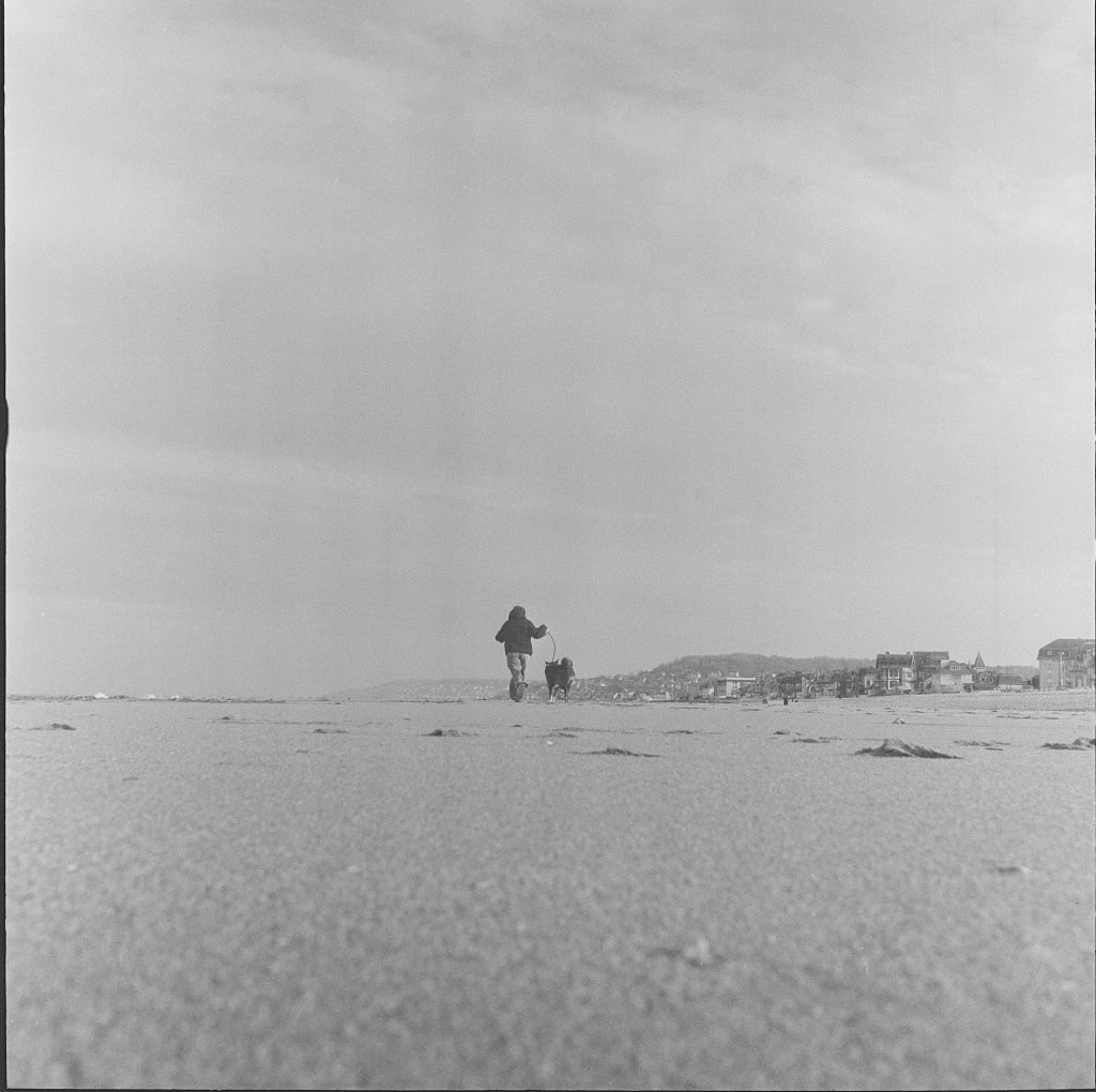 Flexaret VIIa Meopta F008 appareil photo argentique ancien moyen format TLR film 120 6x6 collection avec objectif Belar 80mm F3,5 et obturateur Pentacon-Prestor (c. 1966-1971) noir et blanc plage Villers sur Mer Morgane et Hoyo